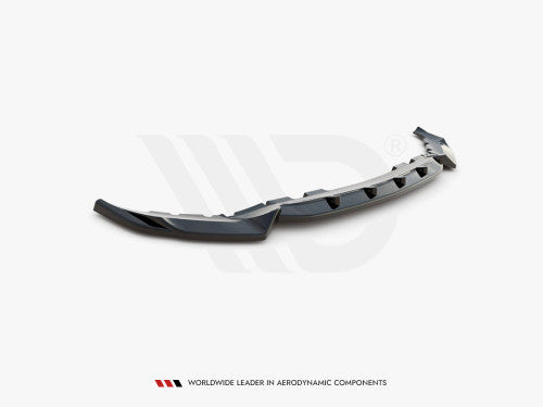 Maxton Design V2 Gloss Black Front Splitter for BMW X7 G07 (2018-2024) | Front Lip, Chin Spoiler, Bumper Lip Add-On | ABS Aero Lower Valance, Front Skirt | Front Air Dam