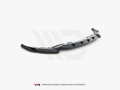 Maxton Design V2 Gloss Black Front Splitter for BMW X7 G07 (2018-2024) | Front Lip, Chin Spoiler, Bumper Lip Add-On | ABS Aero Lower Valance, Front Skirt | Front Air Dam