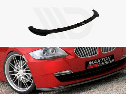Maxton Design Gloss Black Front Splitter / Front Lip Spoiler for BMW Z4 E85/E86 Facelift (LCI) Roadster & Coupe 20062008