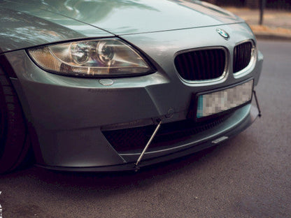 Maxton Design Racing Style Front Splitter / Front Lip Spoiler / Chin Spoiler for BMW Z4 E86 Coupe (2006-2008) ABS Front Bumper Lip / Valance Apron Extension / Bumper Extension Aero Lip Add-On