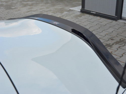 BMW Z4 E85 2002-2006 Pre-LCI (Pre-Facelift) Bootlid/Trunk Lip Spoiler – Gloss Piano Black Decklid Wing Extension/Cap by Maxton Design, ABS 3M Tape-On, OE-Style Mk1 Roadster Rear Tail Lip
