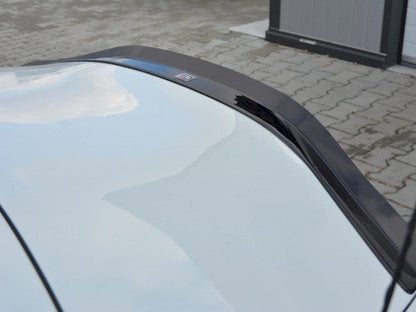 BMW Z4 E85 2002-2006 Pre-LCI (Pre-Facelift) Bootlid/Trunk Lip Spoiler – Gloss Piano Black Decklid Wing Extension/Cap by Maxton Design, ABS 3M Tape-On, OE-Style Mk1 Roadster Rear Tail Lip