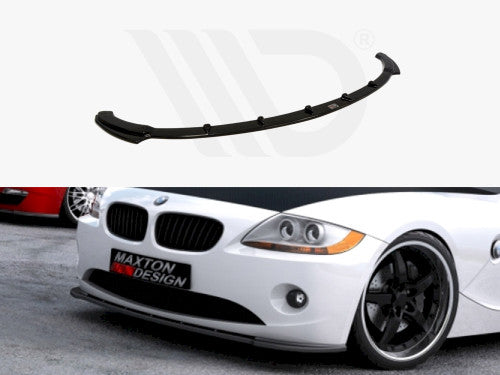 BMW Z4 E85/E86 Front Splitter V1 Gloss Black  Maxton Design (Pre-Facelift 2002-2006) Front Lip Spoiler for Standard Bumper
