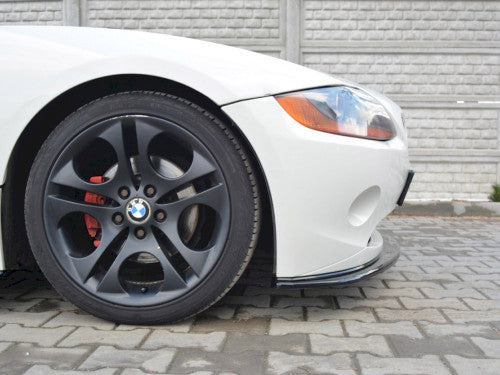 Maxton Design V2 Gloss Black Front Splitter / Lip Spoiler for BMW Z4 E85 2002-2006 (Pre-Facelift, Pre-LCI) – Front Bumper Chin Spoiler / Lower Bumper Extension – Fits Standard OEM Bumper – Front Air Dam / Apron Trim / Diffuser Style Lip