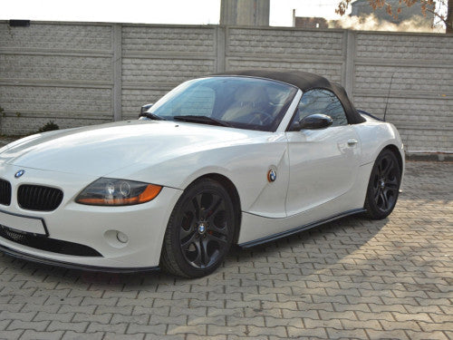 Maxton Design Gloss Black Side Skirt Extensions / Sill Splitters (Pair) for BMW Z4 E85 E86 Pre-Facelift Pre-LCI 2002-2006 Roadster & Coupe | Rocker Panel Blades/Aero Side Skirts ABS | Side Skirt Diffusers & Rocker Extensions