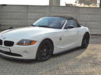 Maxton Design Gloss Black Side Skirt Extensions / Sill Splitters (Pair) for BMW Z4 E85 E86 Pre-Facelift Pre-LCI 2002-2006 Roadster & Coupe | Rocker Panel Blades/Aero Side Skirts ABS | Side Skirt Diffusers & Rocker Extensions