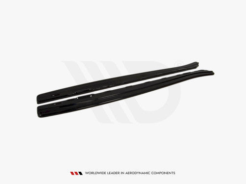 Maxton Design Gloss Black Side Skirt Extensions / Sill Splitters (Pair) for BMW Z4 E85 E86 Pre-Facelift Pre-LCI 2002-2006 Roadster & Coupe | Rocker Panel Blades/Aero Side Skirts ABS | Side Skirt Diffusers & Rocker Extensions
