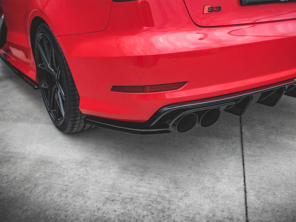 Maxton Design - REAR SIDE SPLITTERS AUDI S3 SEDAN 8V (2013-2016)