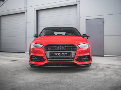 Maxton Design - FRONT SPLITTER V.1 AUDI S3 / A3 S-LINE 8V SEDAN / CABRIO (2013-2016)