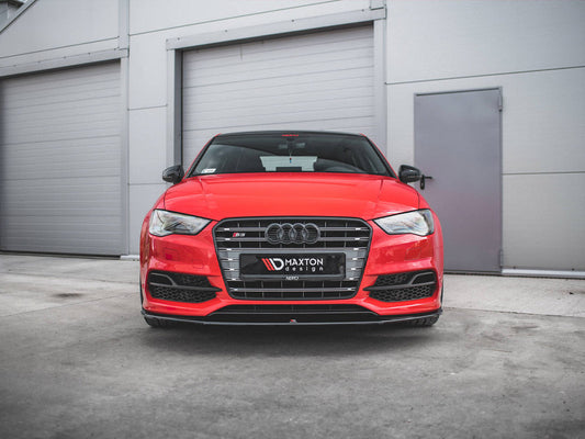 Maxton Design - FRONT SPLITTER V.1 AUDI S3 / A3 S-LINE 8V SEDAN / CABRIO (2013-2016)