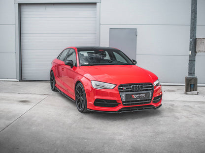 Maxton Design - SIDE SKIRTS DIFFUSERS V.1 AUDI S3 / A3 S-LINE 8V / 8V FL SEDAN (2013-2020)