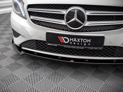 Maxton Design - FRONT SPLITTER V.2 MERCEDES A W176 (2012-2015)