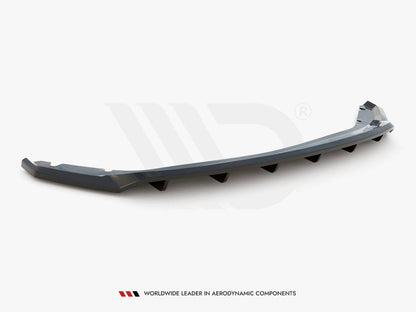 Maxton Design - CENTRAL REAR SPLITTER (VERTICAL BARS) SEAT LEON HATCHBACK MK3 (2012-2016)
