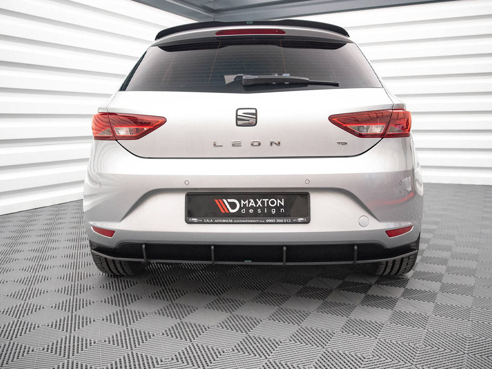 Maxton Design - STREET PRO REAR DIFFUSER SEAT LEON HATCHBACK MK3 (2012-2016)