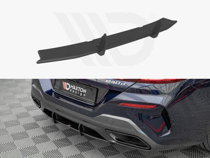 Maxton Design Street Pro Rear Diffuser / Splitter Insert, Satin Black - BMW 8 Series Gran Coupe G16 M Sport (M Pack) 2019-2024 - Rear Valance/Apron Lower Bumper Lip Spoiler