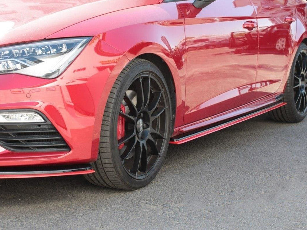 Maxton Design - SIDE SKIRTS DIFFUSERS V.3 SEAT LEON MK3 CUPRA/ FR FACELIFT (2012-2019)