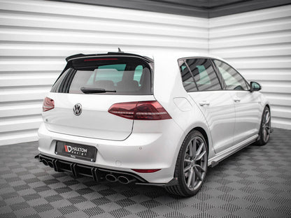 Maxton Design - STREET PRO REAR SIDE SPLITTERS (+FLAPS) VW GOLF R MK7 (2013-2016)