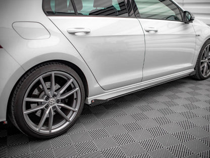 Maxton Design - STREET PRO SIDE SKIRTS DIFFUSERS (+FLAPS) VW GOLF R MK7 (2013-2016)