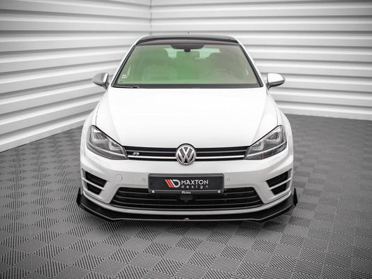 Maxton Design - STREET PRO FRONT SPLITTER V.1 (+FLAPS) VW GOLF R MK7 (2013-2016)
