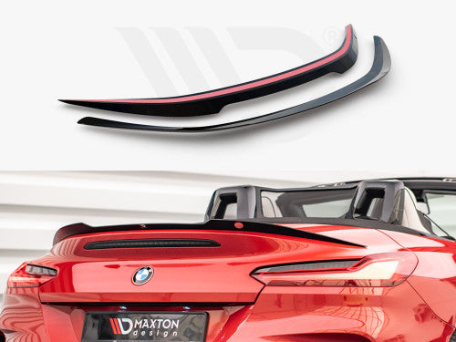 Maxton Design Gloss Piano Black Rear Bootlid/Trunk/Decklid Spoiler Lip Cap for BMW Z4 G29 Roadster 2018–2025 (M Sport/M Pack) – OEM Style 3M Tape-On Ducktail ABS