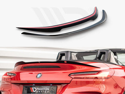 Maxton Design Gloss Piano Black Rear Bootlid/Trunk/Decklid Spoiler Lip Cap for BMW Z4 G29 Roadster 2018–2025 (M Sport/M Pack) – OEM Style 3M Tape-On Ducktail ABS