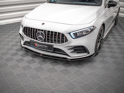 Maxton Design - FRONT SPLITTER V.4 MERCEDES A35 AMG / AMG-LINE W177