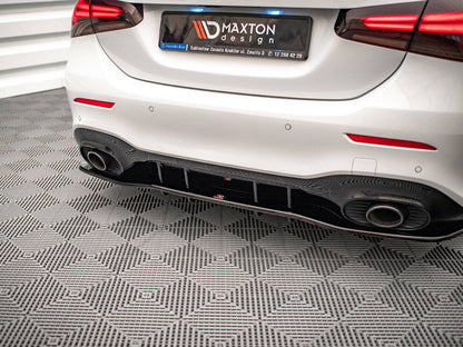 Maxton Design - Rear Splitter (Vertical Bars) V.1 Mercedes A 35 AMG Sedan V177