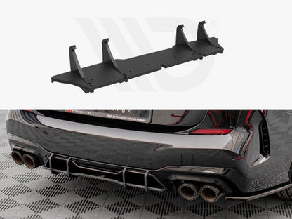 Maxton Design Street Pro Rear Diffuser / Valance / Lower Bumper Insert (10mm ABS) for BMW 2 Series Gran Coupe (F44) M235i 2019+ - Matte Black or Red Core Rear Splitter/Aero Trim, Rear Apron Styling Upgrade, Rear Undertray Spoiler