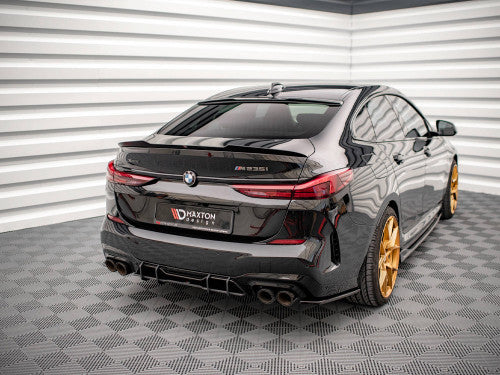 Maxton Design Street Pro Rear Diffuser / Valance / Lower Bumper Insert (10mm ABS) for BMW 2 Series Gran Coupe (F44) M235i 2019+ - Matte Black or Red Core Rear Splitter/Aero Trim, Rear Apron Styling Upgrade, Rear Undertray Spoiler
