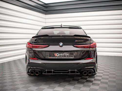Maxton Design Street Pro Rear Diffuser / Valance / Lower Bumper Insert (10mm ABS) for BMW 2 Series Gran Coupe (F44) M235i 2019+ - Matte Black or Red Core Rear Splitter/Aero Trim, Rear Apron Styling Upgrade, Rear Undertray Spoiler