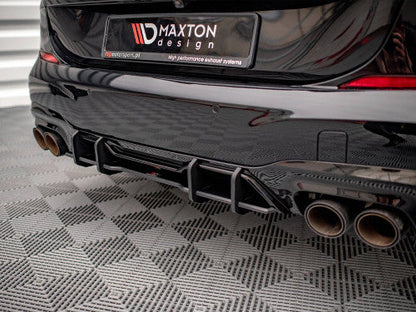 Maxton Design Street Pro Rear Diffuser / Valance / Lower Bumper Insert (10mm ABS) for BMW 2 Series Gran Coupe (F44) M235i 2019+ - Matte Black or Red Core Rear Splitter/Aero Trim, Rear Apron Styling Upgrade, Rear Undertray Spoiler
