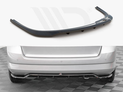 Maxton Design - CENTRAL REAR SPLITTER (VERTICAL BARS) SKODA FABIA ESTATE MK3 (2014-2019)