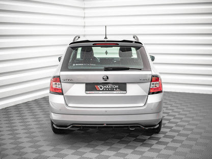 Maxton Design - CENTRAL REAR SPLITTER (VERTICAL BARS) SKODA FABIA ESTATE MK3 (2014-2019)