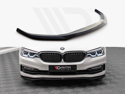 Maxton Design V.1 Gloss Black Front Splitter for BMW 5 Series G30 (2017-2020) | ABS Front Bumper Lip Spoiler