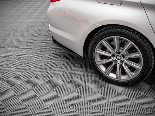 Maxton Design Gloss Black Rear Corner Extensions / Rear Spats / Side Splitters for BMW 5 Series G30 Saloon/Sedan 2017-2020 Pre-LCI - ABS Pair with Fitting Kit - Rear Bumper Winglets, Diffuser Corner Caps, Rear Valance Lip