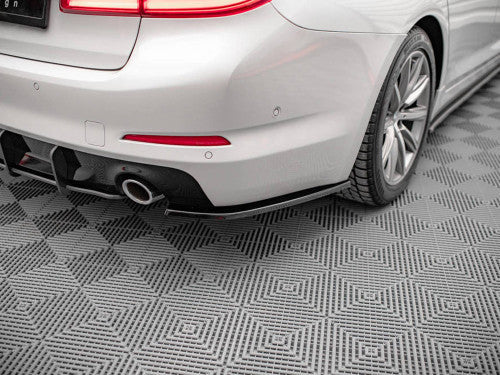 Maxton Design Gloss Black Rear Corner Extensions / Rear Spats / Side Splitters for BMW 5 Series G30 Saloon/Sedan 2017-2020 Pre-LCI - ABS Pair with Fitting Kit - Rear Bumper Winglets, Diffuser Corner Caps, Rear Valance Lip