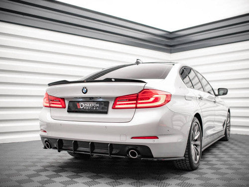 Maxton Design Street Pro Rear Diffuser for BMW 5 Series G30 (20172020)  Black ABS Rear Splitter/Valance
