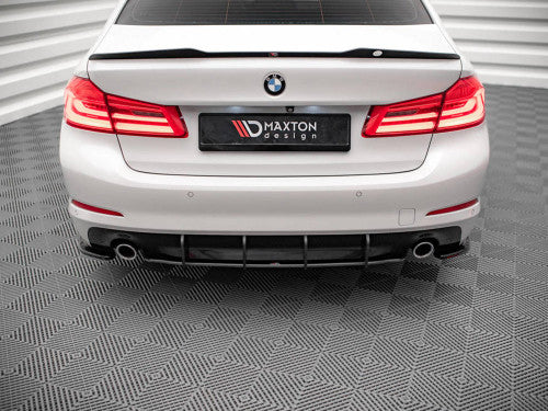 Maxton Design Street Pro Rear Diffuser for BMW 5 Series G30 (20172020)  Black ABS Rear Splitter/Valance