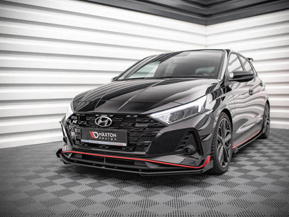 Maxton Design - STREET PRO FRONT SPLITTER V.1 (+FLAPS) HYUNDAI I20 N MK3 (2020-)