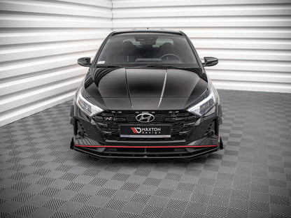Maxton Design - STREET PRO FRONT SPLITTER V.1 (+FLAPS) HYUNDAI I20 N MK3 (2020-)