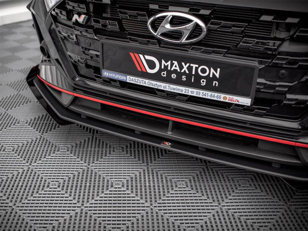 Maxton Design - STREET PRO FRONT SPLITTER V.1 (+FLAPS) HYUNDAI I20 N MK3 (2020-)