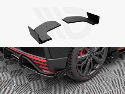 Maxton Design - STREET PRO REAR SIDE SPLITTERS (+FLAPS) HYUNDAI I20 N MK3 (2020-)
