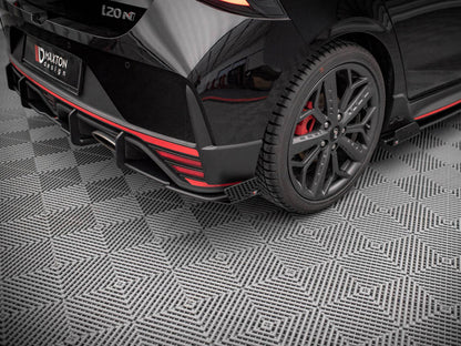 Maxton Design - STREET PRO REAR SIDE SPLITTERS (+FLAPS) HYUNDAI I20 N MK3 (2020-)
