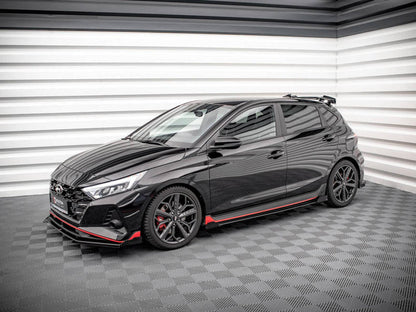 Maxton Design - STREET PRO SIDE SKIRTS DIFFUSERS (+FLAPS) HYUNDAI I20 N MK3 (2020-)