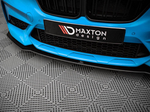 Maxton Design Street Pro 10mm ABS Front Splitter Lip Kit Chin Spoiler Bumper Valance/Apron Extension for BMW M2 Competition F87 2018-2020 (M2C) - Matte Black