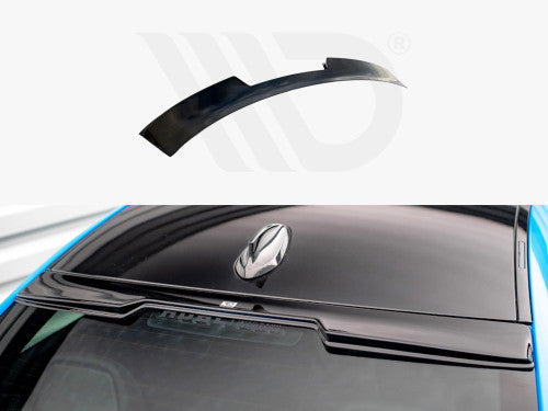 Maxton Design Gloss Piano Black Rear Window/Roofline Spoiler Extension for BMW M2 F87 Coupe 2016–2020 | Rear Screen Lip, Roof Visor, Rear Glass Top Spoiler | ABS Stick-On Adhesive Fit