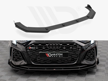 Maxton Design - STREET PRO FRONT SPLITTER V.1 (+FLAPS) AUDI RS3 SPORTBACK 8Y (2020-)