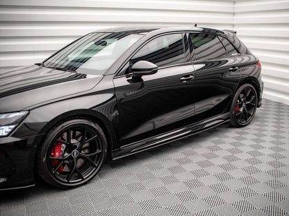 Maxton Design - STREET PRO SIDE SKIRTS DIFFUSERS AUDI RS3 SPORTBACK 8Y (2020-)