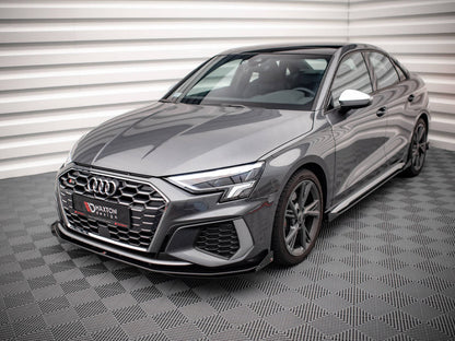 Maxton Design - Street PRO Front Splitter V.1 + Flaps Audi S3 / A3 S-Line 8Y