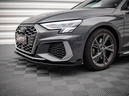Maxton Design - Street PRO Front Splitter V.1 + Flaps Audi S3 / A3 S-Line 8Y